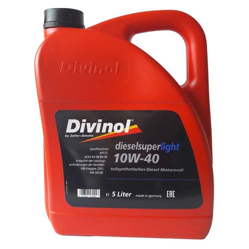 Масло моторное Divinol Dieselsuperlight 10W-40 5л 49590K007 Divinol 49590K007