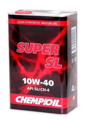 Масло моторное Chempioil Super SL CH-4/SL 10W-40 (мет.) 4л Chempioil 52537