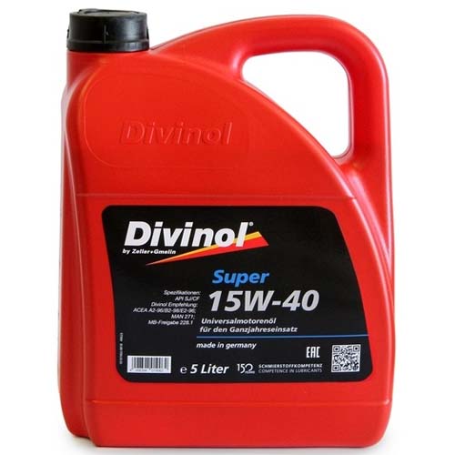 Масло моторное Divinol Super 15W-40 5л 49623K007 DIVINOL 49623K007