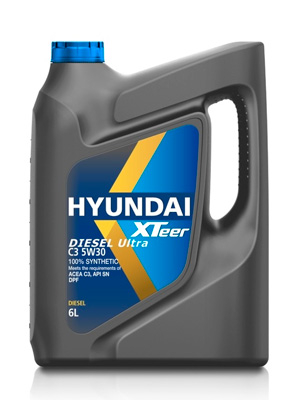Масло моторное Hyundai Xteer Diesel Ultra C3 5W-30 6л HYUNDAI XTEER 1061224