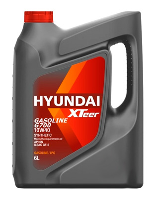 Масло моторное Hyundai Xteer Gasoline G700 10W-40 6л HYUNDAI XTEER 1061014