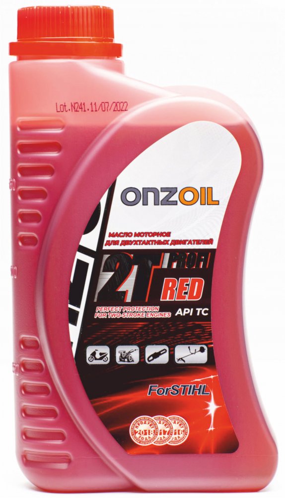 Масло моторное Onzoil PROFI 2T RED 0.9л Onzoil ONZOILPROFI2TRED09L