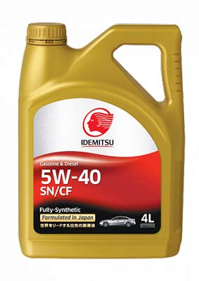 Масло моторное Idemitsu SN/CF 5W-40 4л Idemitsu 30015046746