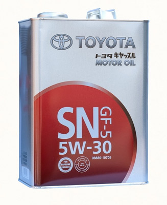 Масло моторное Toyota Motor Oil SN 5W-30 4л TOYOTA 0888010705