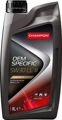 Масло моторное Champion OEM Specific LL III 5W-30 1л CHAMPION OIL 8208119