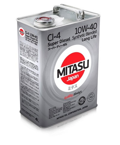 Моторное масло Mitasu SUPER DIESEL CI-4 10W-40 4л Mitasu MJ2224