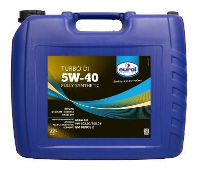 Масло моторное Eurol Turbo DI 5W-40 20л Eurol 5W40TURBODI20L