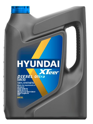 Масло моторное Hyundai Xteer Diesel Ultra 5W-30 6л HYUNDAI XTEER 1061001