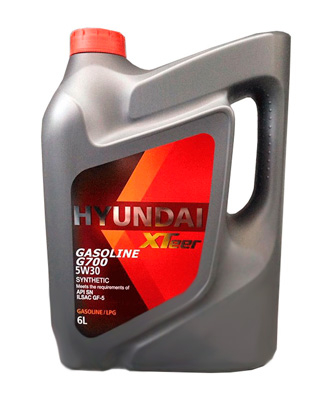 Масло моторное Hyundai Xteer Gasoline G700 5W-30 6л HYUNDAI XTEER 1061135