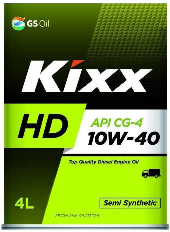 Масло моторное Kixx HD CG-4 10W-40 4 л KIXX L525544TE1