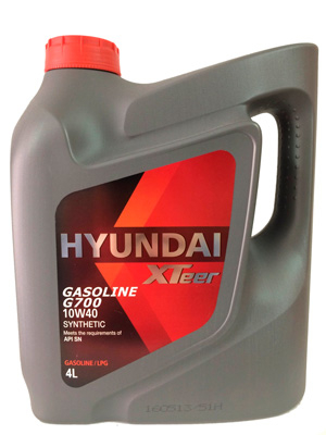 Масло моторное Hyundai Xteer Gasoline G700 10W-40 4л HYUNDAI XTEER 1041014