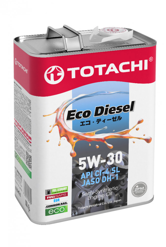 Масло моторное Totachi Eco Diesel Semi-Synthetic CI-4/SL 5W-30 4 л TOTACHI 11104