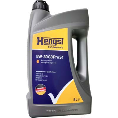 Масло моторное Hengst 5W-30 C3 Pro S1 5л HENGST FILTER 639800000
