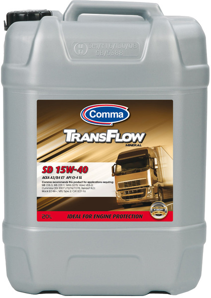 Масло моторное Comma Комма TransFlow SD 15W-40 20л TFSD20L COMMA TFSD20L