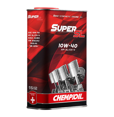 Масло моторное Chempioil Super SL CH-4/SL 10W-40 (мет.) 1л Chempioil 52542