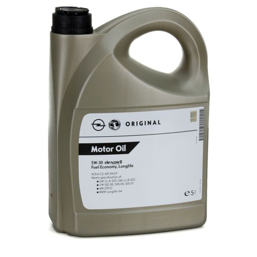Моторное масло General Motors Dexos2 5W30 5 л