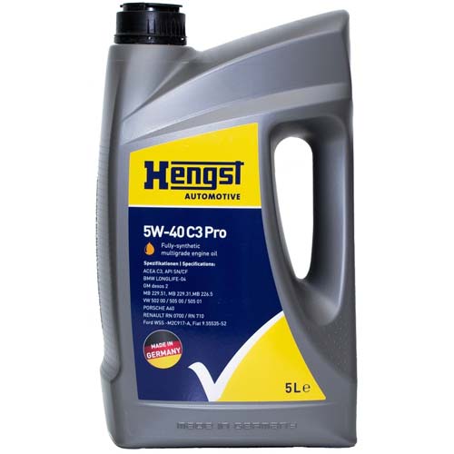 Масло моторное Hengst 5W-40 C3 Pro 5л HENGST FILTER 549800000