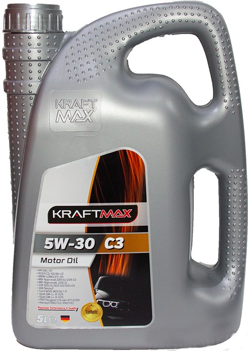 Масло моторное Kraftmax 5W-30 C3 DPF 5 л KM607/5 KRAFTMAX KM6075