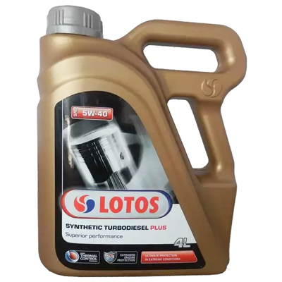 Масло моторное Lotos SYNTHETIC TURBODIESEL PLUS 5W-40 4л Lotos LOTOSSYNTHETICTURBODIESELSAE5W404L