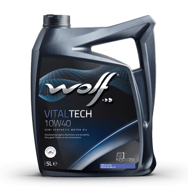 Масло моторное Wolf Вольф VitalTech 10W-40 146265 5 л WOLF 146265