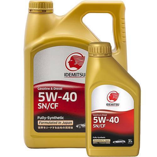 Масло моторное Idemitsu 5W-40 SN/CF F-S 4 л + 1 л IDEMITSU 012214