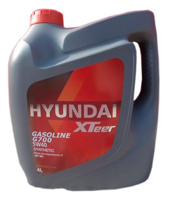 Масло моторное Hyundai Xteer Gasoline G700 5W-40 6л HYUNDAI XTEER 1061136