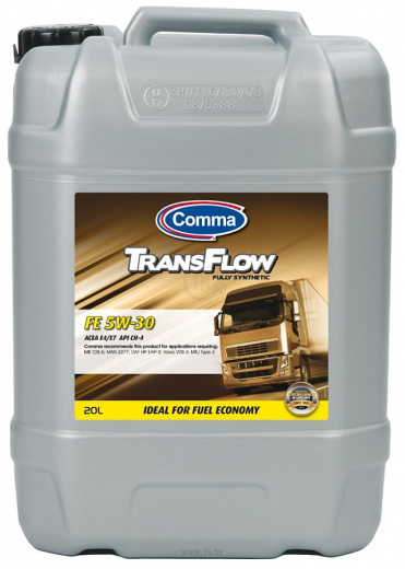 Масло моторное Comma Комма TransFlow FE 5W-30 TFFE20L 20 л COMMA TFFE20L