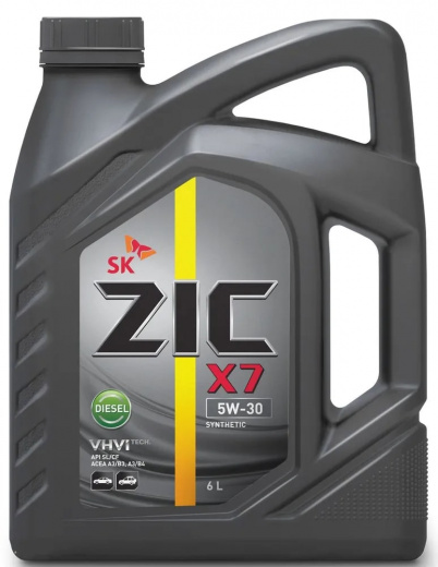 Масло моторное Zic Зик X7 Diesel 5W-30 6л 172610 ZIC 172610