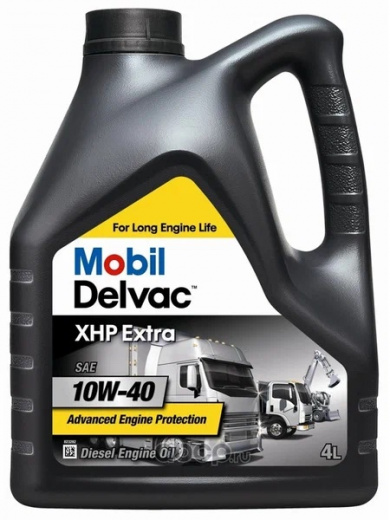 Масло моторное Mobil Мобил Delvac XHP Extra 10W-40 4 л MOBIL 152657