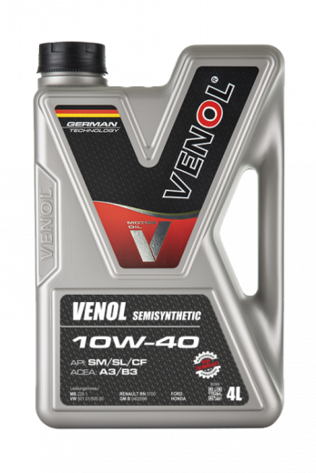 Масло моторное Venol 10W-40 4 л VENOL 012004