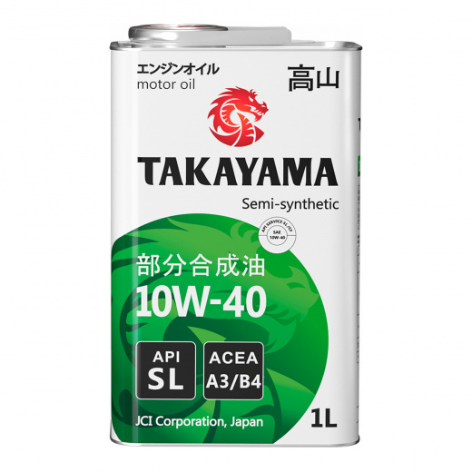 Масло моторное Takayama 10W-40 SL A3/B4 1 л TAKAYAMA 605046
