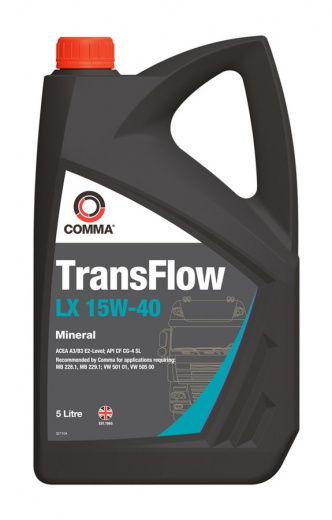 Масло моторное Comma Комма TransFlow LX 15W-40 5л TFLX5L Comma TFLX5L